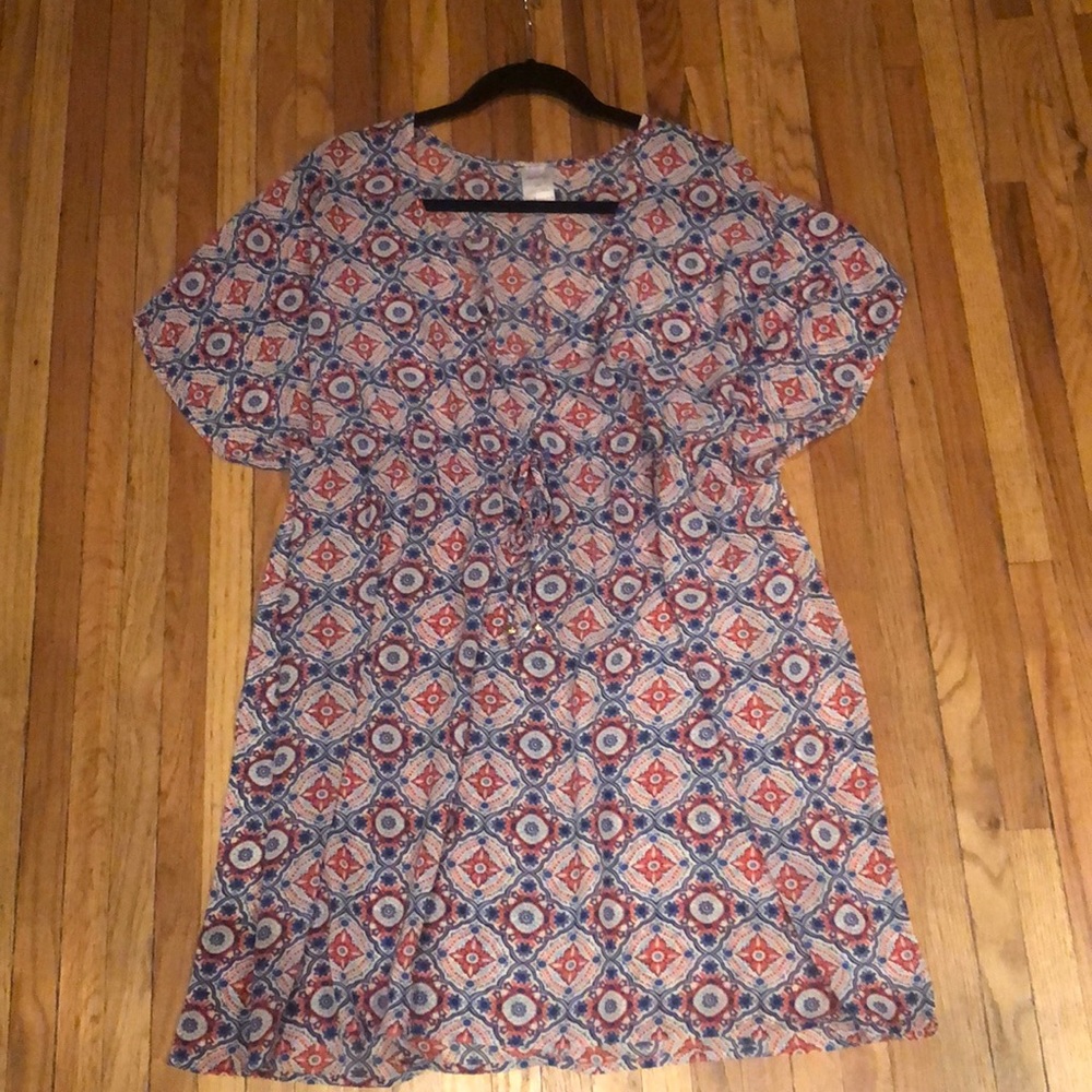 Printed beach cover up